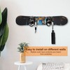 Gosknor Snowboard Wall Mount Clips, Double Hook Horizontal Skateboard Wall