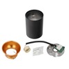 EDO Surface-Mounted Spotlight GU10 ZAMA Ceiling Spotlight Black Gold Round