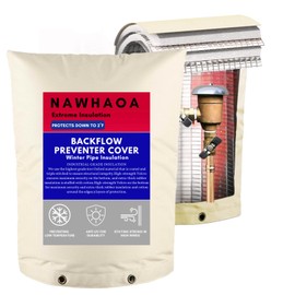 NAWHAOA Backflow Insulation Cover, 16 '' Wx 20 '' L, Oxford Fabric, Cotton, Extreme Insulation, Winter Pipe Insulation