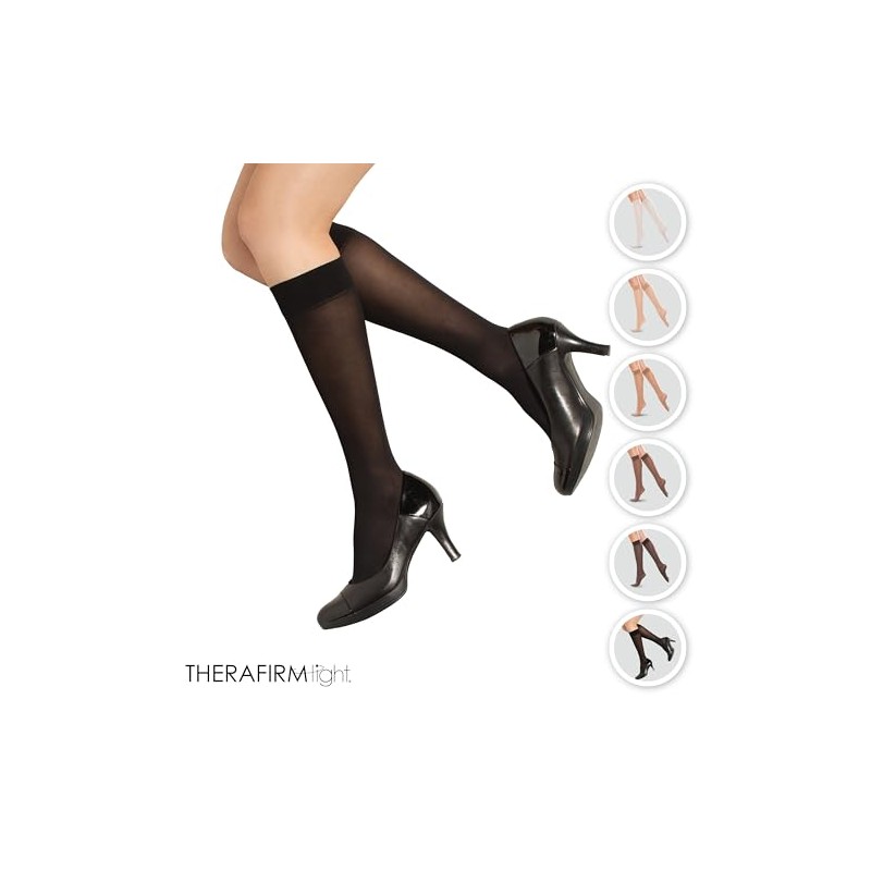 Therafirm Light Women's Knee High Support Stockings - 10-15Mmhg Compression