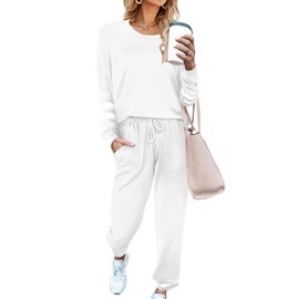 Ekouaer Sweatsuits and Sweatpants Lounge Sets for Women Two Piece Outfits with Pockets Loose Fit