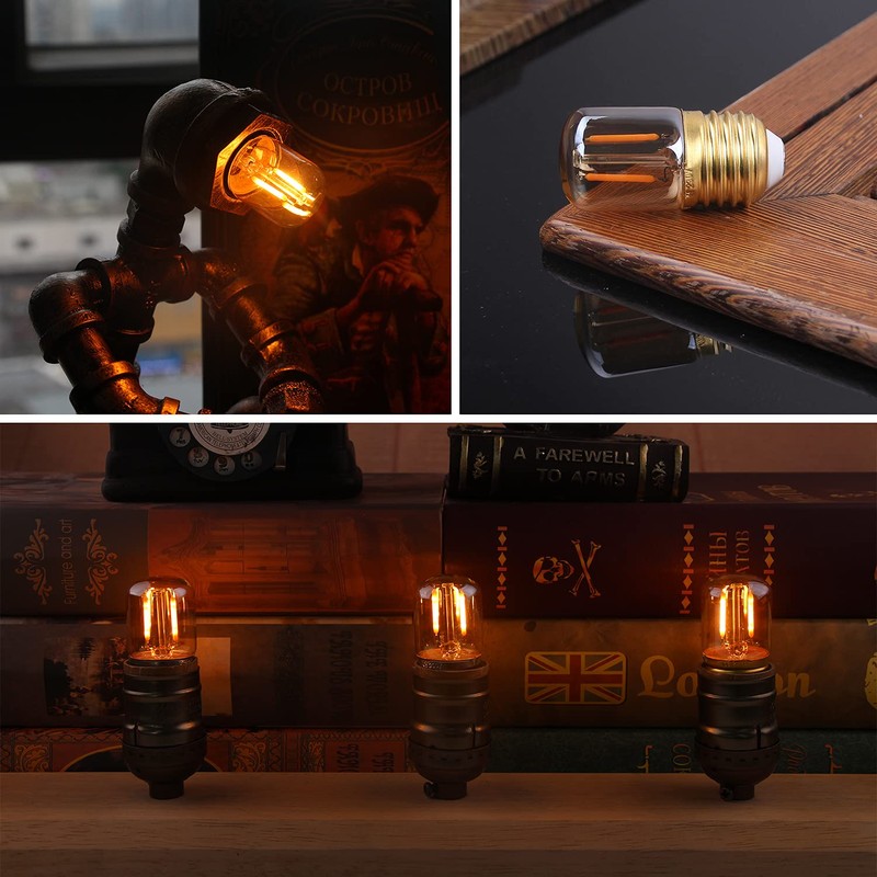 E26 LED Edison Light Bulbs 1W , T28 Mini Tube