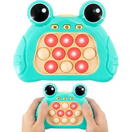 Pop Game Light Up Sensory Fidget Toys Autism for Kids Quick Push Game Console Decompression Breakthrough Puzzle Pop Game Machine Multiple Game Modes Toys