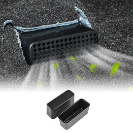 FDAIUN for Ford Explorer 2020 2021 2022 2023 Seat Vent Dust Cover ABS Car Rear Console Center Interior Accessories 2Pcs Black