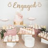 Pre-Strung Engaged Banner - NO DIY - Gold Glitter Wedding