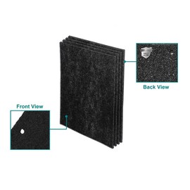 Whirlpool 8171510KS Genuine Charcoal Pre-Filter - Whishield Anti-Microbial Activated - Replacement Fit for Air Purifier WP1000, WPPRO2000, Extra Large - 4 Pack