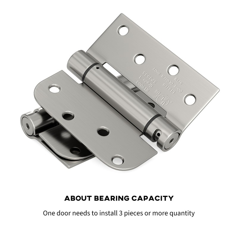 goldenwarm 3pack Satin Nickel Brushed Door Hinges 4 Inch Self