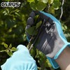CYRUS Garten Arbeitshandschuhe,Damenhandschuhe aus schnittfestem Leder,blua,L