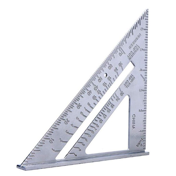 IKAAR Carpentry Square Carpenter Triangle Ruler Metal Ruler Speed Square