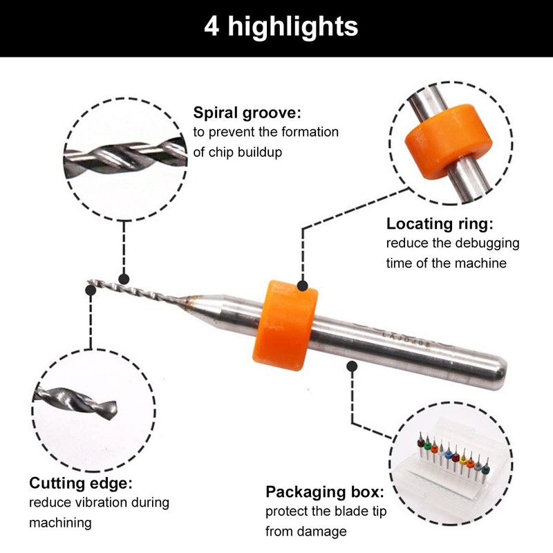Micro Drill, PCB Drill Bit Set, Mini PCB Drill Bit