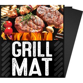 G & F Products 10037 Grill mat, 3 Pieces, Black