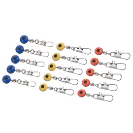 PATIKIL 44/33/26LBS 44/33/26LBS Load Capacity 30pcs Float Connector Rolling Swivel with Interlock Snap for Fishing
