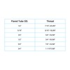PATIKIL 2 Sets 6.35mm Outside Diameter Brass Rare Union Connector
