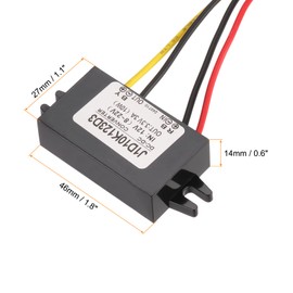 MECCANIXITY DC 12V to DC 3.3V Power Converter 3A 10W Step Down Converter Voltage Reducer IP67 Waterproof Transformer Power Supply Module Power Adapter for Car Truck Solar System