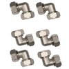 6pk-For MaxLine M8067 Double O Ring Elbow Compression Fitting for