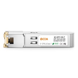 [2 Pack] 1.25/2.5/10GBase-T SFP+ Transceiver, SFP+ RJ45 Copper Module for Cisco SFP-10G-T-S, Ubiquiti UF-RJ45-10G, Netgear, D-Link, Supermicro, TP-Link, Up to 30M