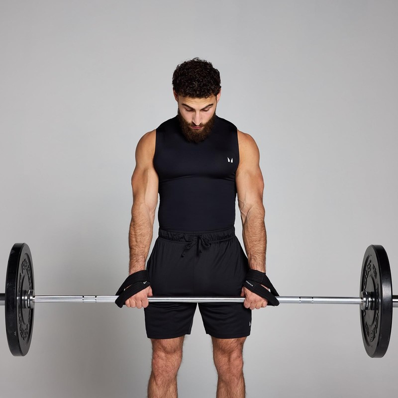 Myprotein Medium Figure 8 Lifting Straps for Weight Lifting, Deadlifts,