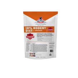 Kalmbach Feeds 18% Rodent Diet Cubed Feed for Rats and Mice in All Life Stages, 10 lb Bag
