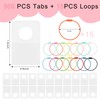 CUBACO 300PCS Yoto Card Holder Self Adhesive Tabs with 15