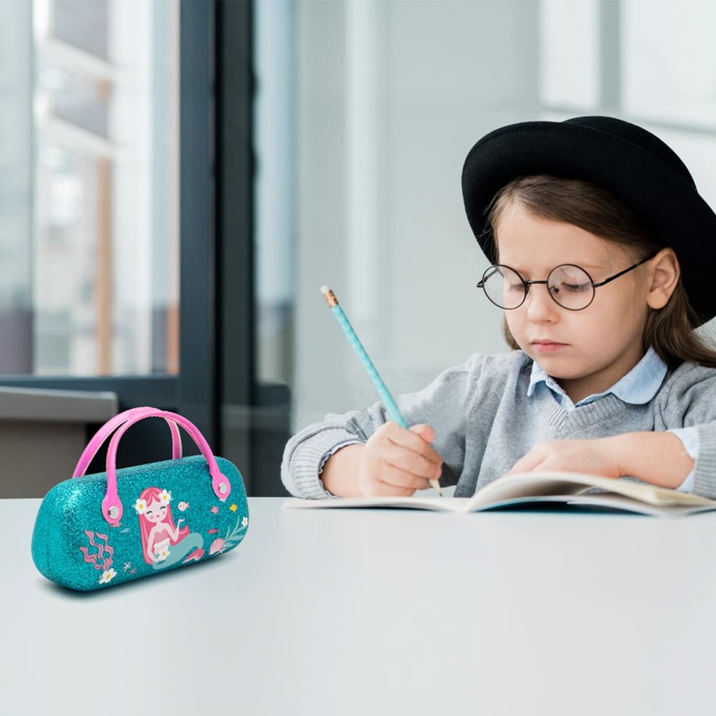 Face Shadow Kids Girls Glasses Case Eyeglass Case Various Pattern