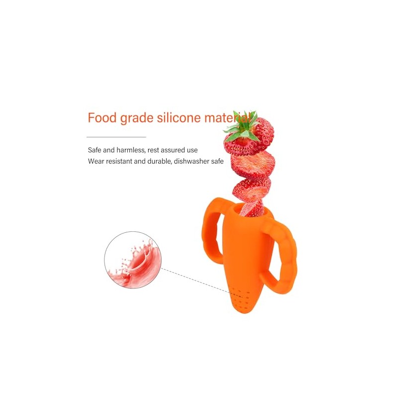 Alimentador de Frutas de Silicona para Bebé con Forma de