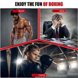 IMAYCC Speed Punching Ball, Punch Bag, Wall Mount, Height Adjustable & Foldable Punch Bag, Punching Bag, Hanging for Children, Teenagers and Adults, for Home Gym Workout, Training, etc.