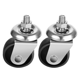 Floor Jack Casters for 3 Ton Floor Jack, Cast Iron Caster Wheels, Floor Jack Replacement Parts Fit for ATD, Cornwell, Mac Tools, Matco, Mountain, Napa, Sunex & More, Pack of 2(12mm Stem)