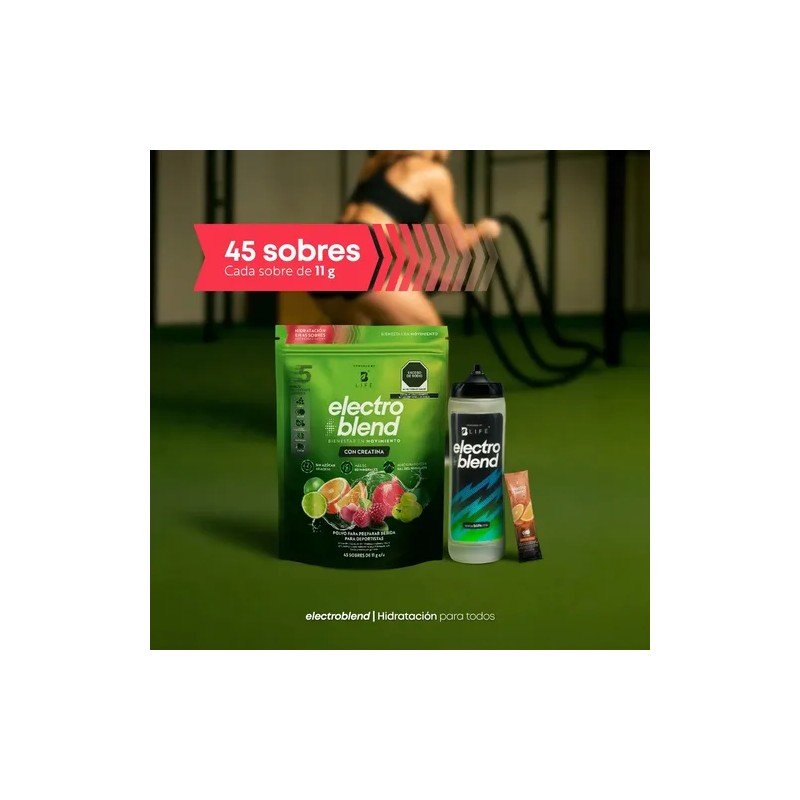 Electrolitos Creatina 45 Sobres Electroblend Creatine B Life