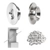 Muzata 20 Pack 1/8" 30 Degree Angle Wheel Cable Railing