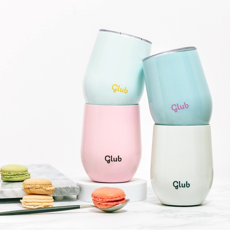 glub Tumbler with Lid, Dishwasher Safe, Non-Slip, Straw Safe, Hot