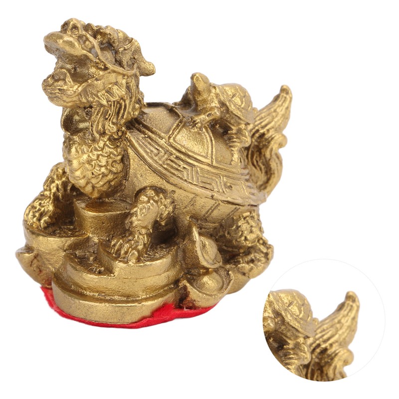 Feng Shui Decoration Dragon Tortoise Feng Shui Copper Casting Craft