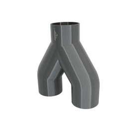 DRUCKKRAFT 2-way branch pipe DN75, branch piece, Y-distributor, extraction system, volume flow, pipe connector, hose connector, ventilation, PETG