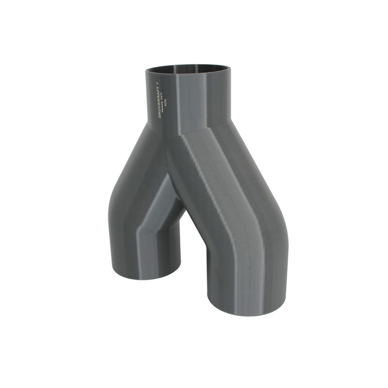 DRUCKKRAFT 2-way branch pipe DN75, branch piece, Y-distributor, extraction system,