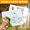 SCRIBBLEDO Isometric Grid 11"x14" Large Graph Dry Erase Board Double-Sided