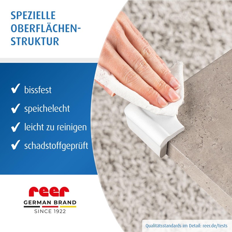 Reer Soft Corner Protectors, Pack of 4, Bite-Resistant, Tested for