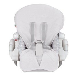 Babysanity Universal High Chair Cover Made of Soft Cotton Terry Towelling Gives Your High Chair a Dry and Fresh Feeling 100% Made in Italy (White)