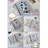 HGBANKASA Sticker Book, Plastic Board, Transparent M5 Mini Binder [Refill