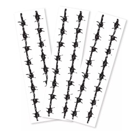 TattooFun Barbed Wire Armbands (3-pack) | Skin Safe | MADE IN THE USA