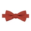 BELLUNO Rust Color Bow Tie Pre-Tied for Little Boys, Cotton