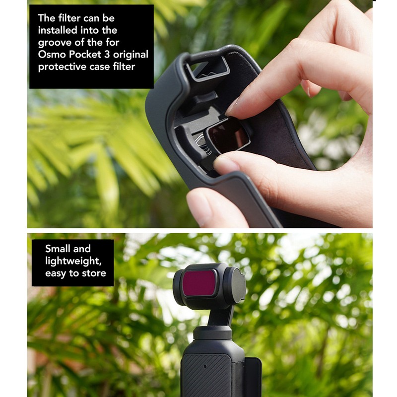 Light Pollution Reduction Filter for Osmo Pocket 3 Optical Glass