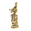 KridayKraft Lord Krishna Metal Statue,Krishna Murti Playing Flute for Temple