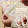 YANGMUM 24pcs Silicone Cable Ties Reusable, Cord Organizer, 4 Styles