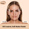 FV Matte Foundation Liquid, Long-Lasting High Coverage, Oil Control &