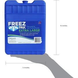 LIFEMADE FreezPak XL Ice Substitute, EXTRA LARGE Bottle, Reusable  Freeze pack