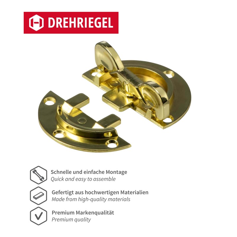 Gedotec Rotary Latch | Gate | Table Fitting Diameter 60