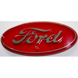 Ford tractor farm red logo field plow new truck auto decal sticker 3d emblem