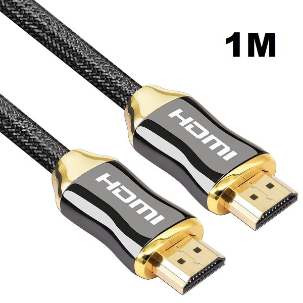 Gold-Plated HDMI Cable 1m - High-Speed 4K UHD Video and