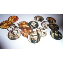 Unbranded Pre Cut One Inch Bottle Cap Images Native American Indians Free Shipping - photo, 15 images