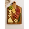 Acacia Wood Charcuterie Board with Handle – 17x11 Rustic Serving