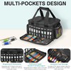 ORKELS Craft Paint and Marker Organizer, Acrylic Paint Storage Bag